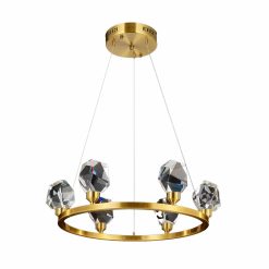 reese light round chandelier