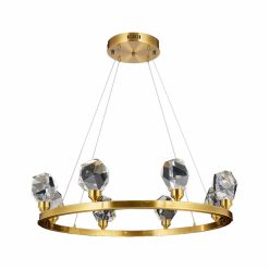 reese light round chandelier