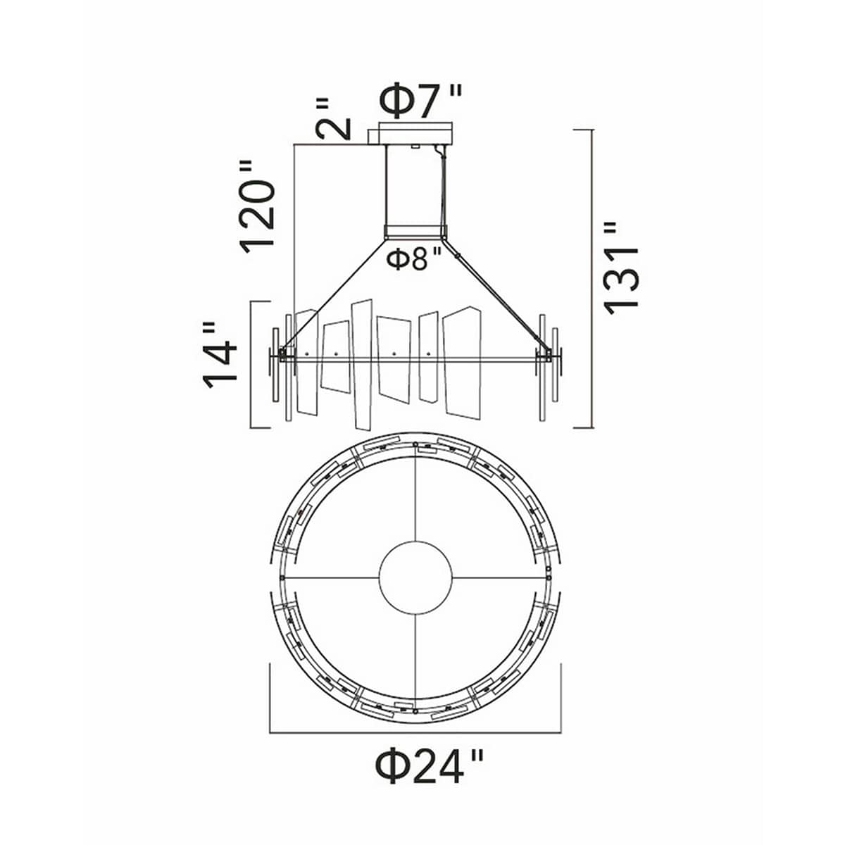 Guadiana Round Chandelier