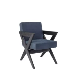 Wicker Dining Chair In Nubuck Finish