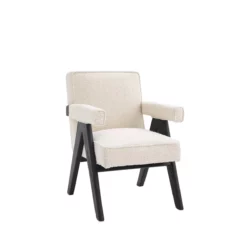 Wicker Fabric V-Shaped Dining Chair
