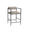 Eternal Counter Stool In Pewter Texture
