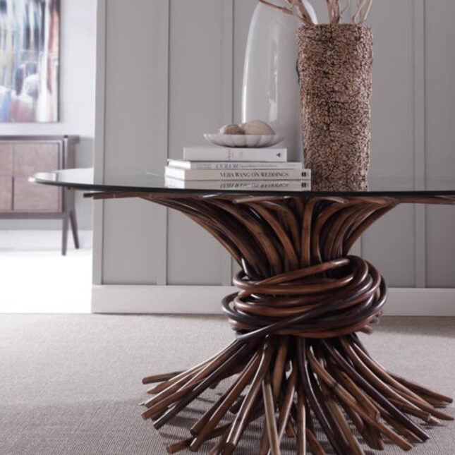 knot dining table natural