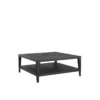 Asher Square Coffee Table in Black Finish