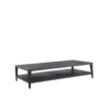 Asher Rectangular Coffee Table in Black Finish