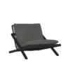 Bari Lounge Chair in Charcoal Finish