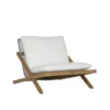 Bari Lounge Chair in Natural Finish