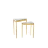 Akita Nesting Side Table In Gold