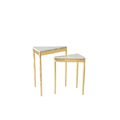 Akita Nesting Side Table In Gold