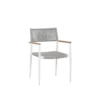 Nava Stackable Dining Chair In White Base