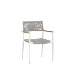 Nava Stackable Dining Chair In White Base