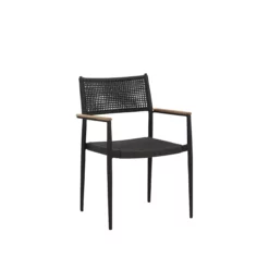 Nava Stackable Dining Chair In Black Base
