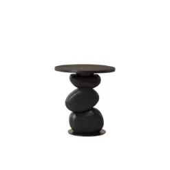 Paplo End Table In Black Finish