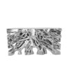 Square Root Console Table in Silver Leaf