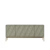 Mesa 7639 Credenza With Brushed Brass Base