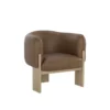 Trine Accent Chair In Leather
