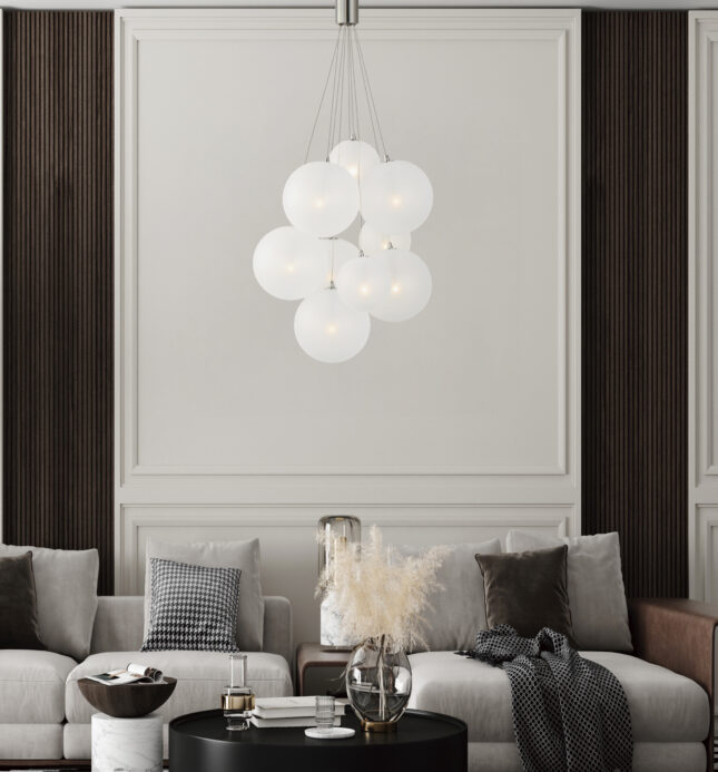 Poster frame model in modern interior background calm color livi