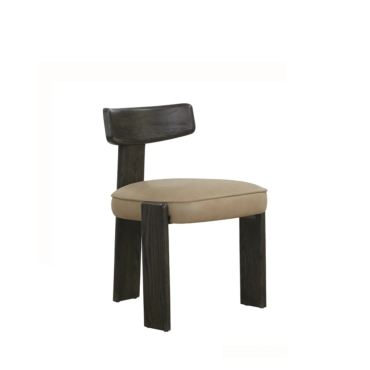 Horton Dining Chair In Dark Brown Base