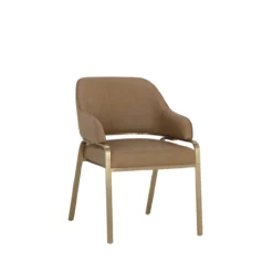 Malachi Dining Chair In Faux Leather