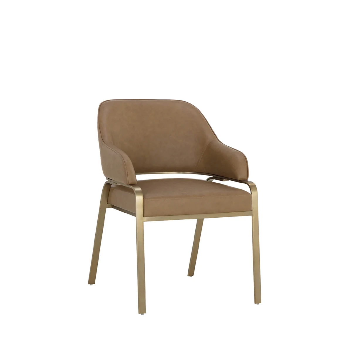 Malachi Dining Chair In Faux Leather