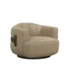 Tadeo Swivel Accent Chair In Sahara Sand