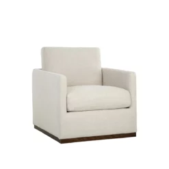 Portman Swivel Accent Chair In Fabric