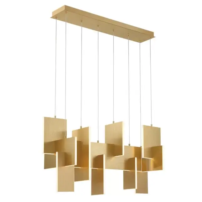 coburg chandelier in gold modern sense