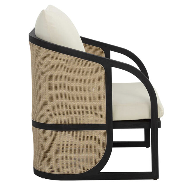 palermo accent chair in charcoal ()