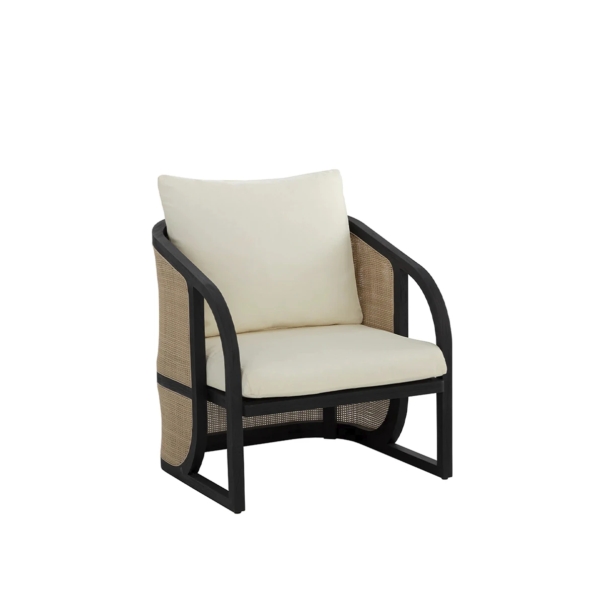 Palermo Accent Chair In Charcoal Finish