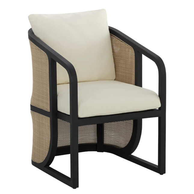 palermo dining chair in charcoal ()