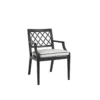 Peyton Dining Arm Chair in Black Finish