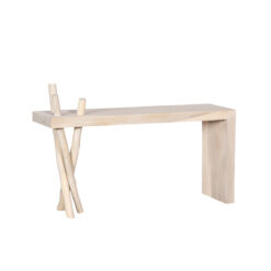 Branch Waterfall Console Table Bleached