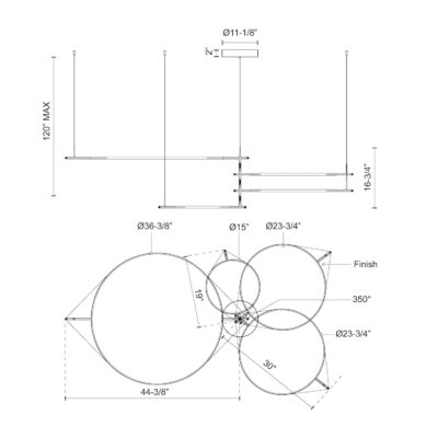 serif chandelier ()