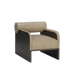 Coburn Accent Chair In Leather