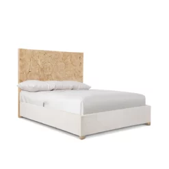 Calavaras Bed In Bleached Teak Finish