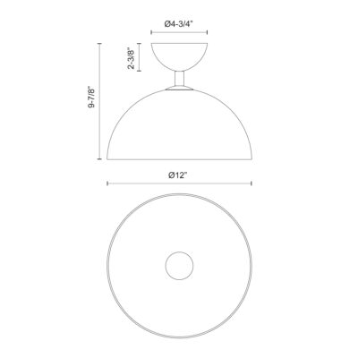 jude flush mount ()