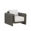 Tibi Accent Chair In Dark Grey Finish