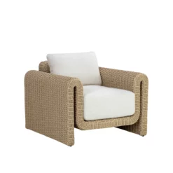 Tibi Accent Chair In Natural Finish