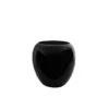 River Stone Side Table In Gel Coat Black Finish