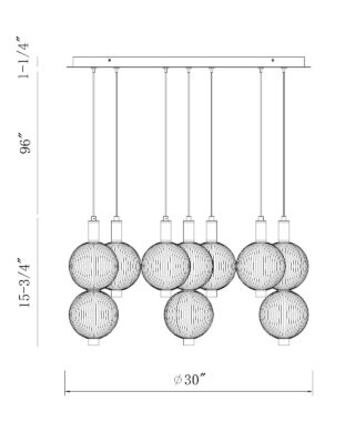palmas chandelier ()