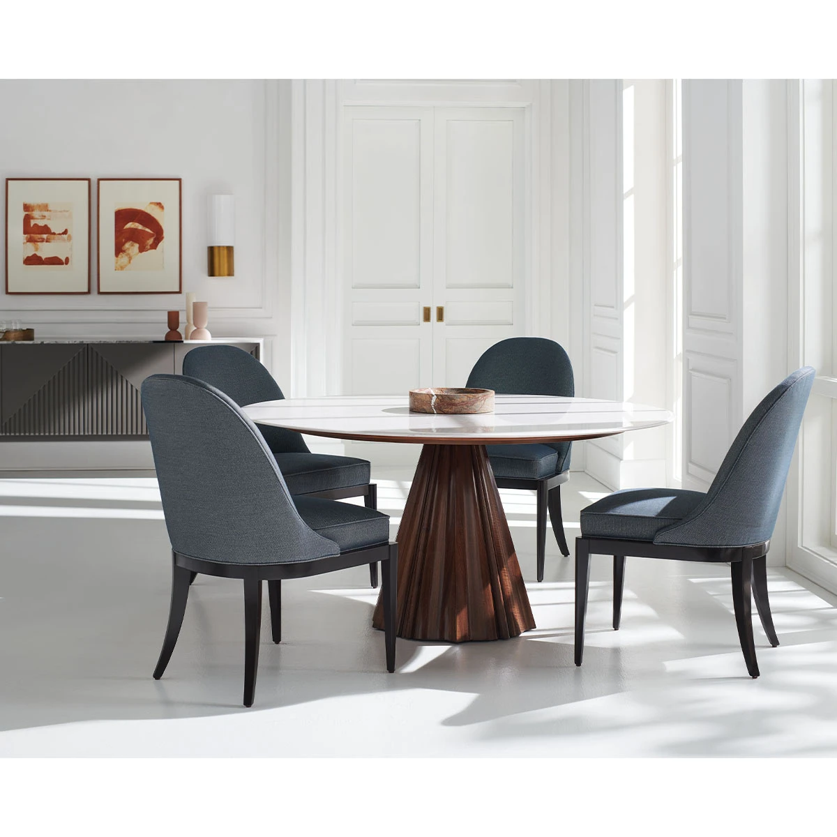 Natural Choice Dining Chair In Navy