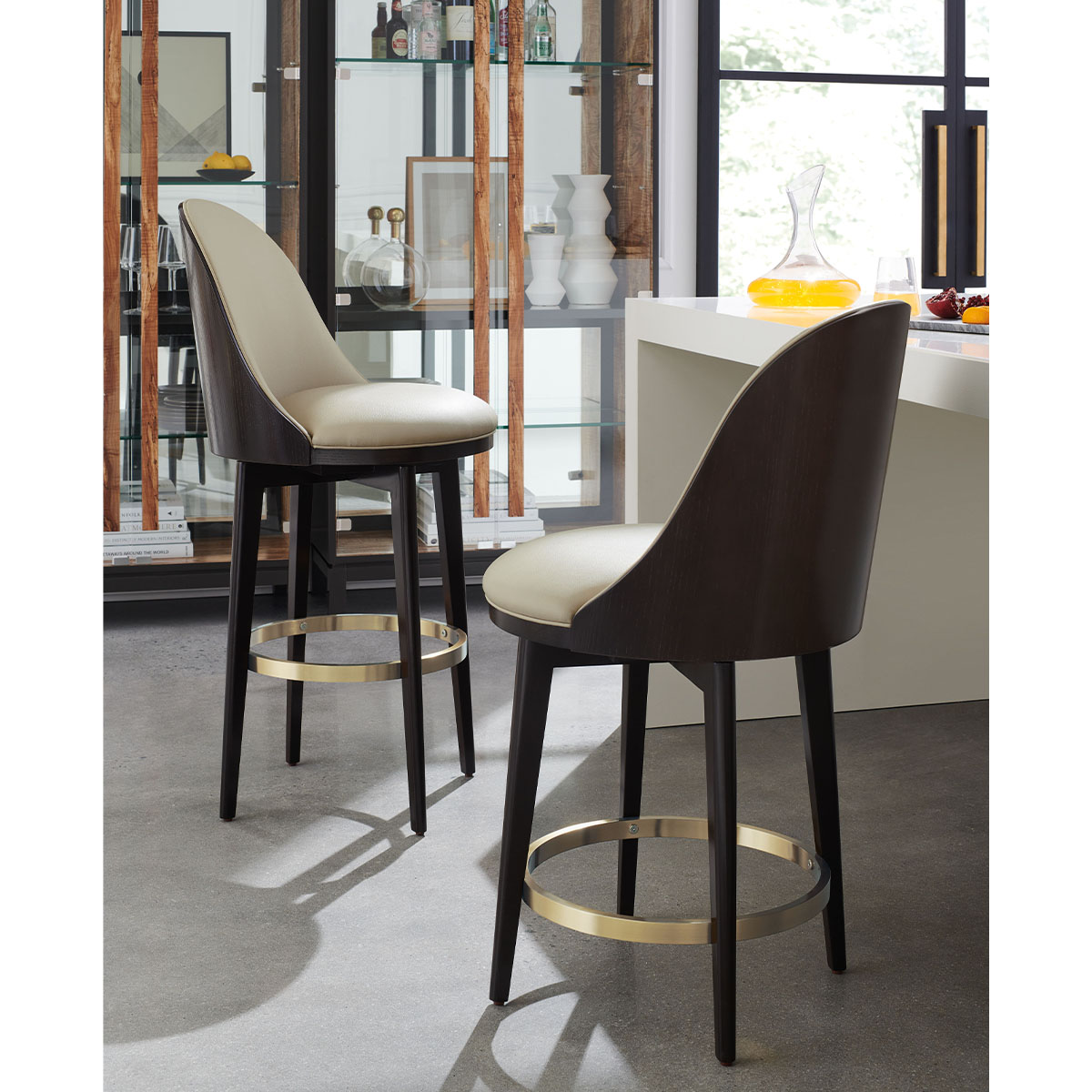 another round counter stool