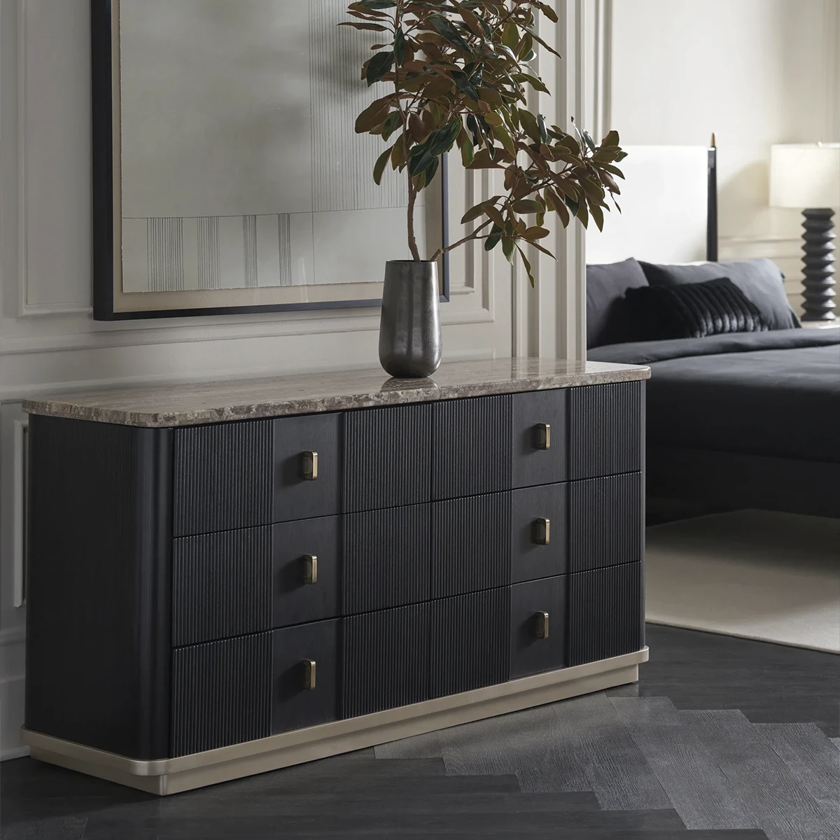Rhythm Dresser In Black - Image 2