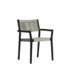 Kavala Dining Chair In Charcoal Finish