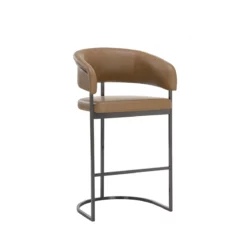 Marris Bar Stool In Leather