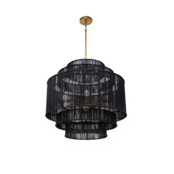 Alyssa Chandelier In Black Finish