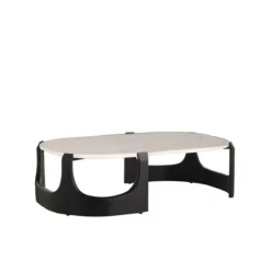 Valeo Coffee Table In White Marble
