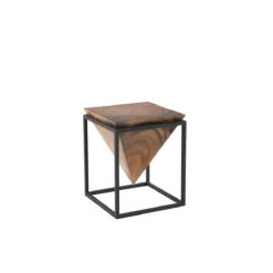 Inverted Pyramid Low Side Table
