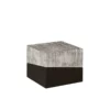 Large Geometry Side Table in Grey Stone