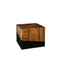 Large Geometry Side Table in Natural